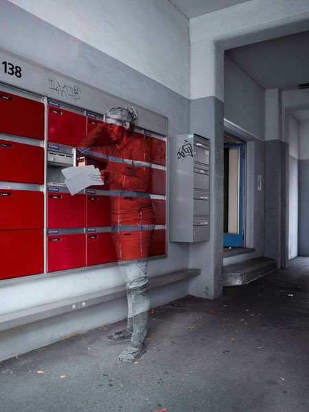 Photograph Simon And Kim Mailbox Camouflage on One Eyeland